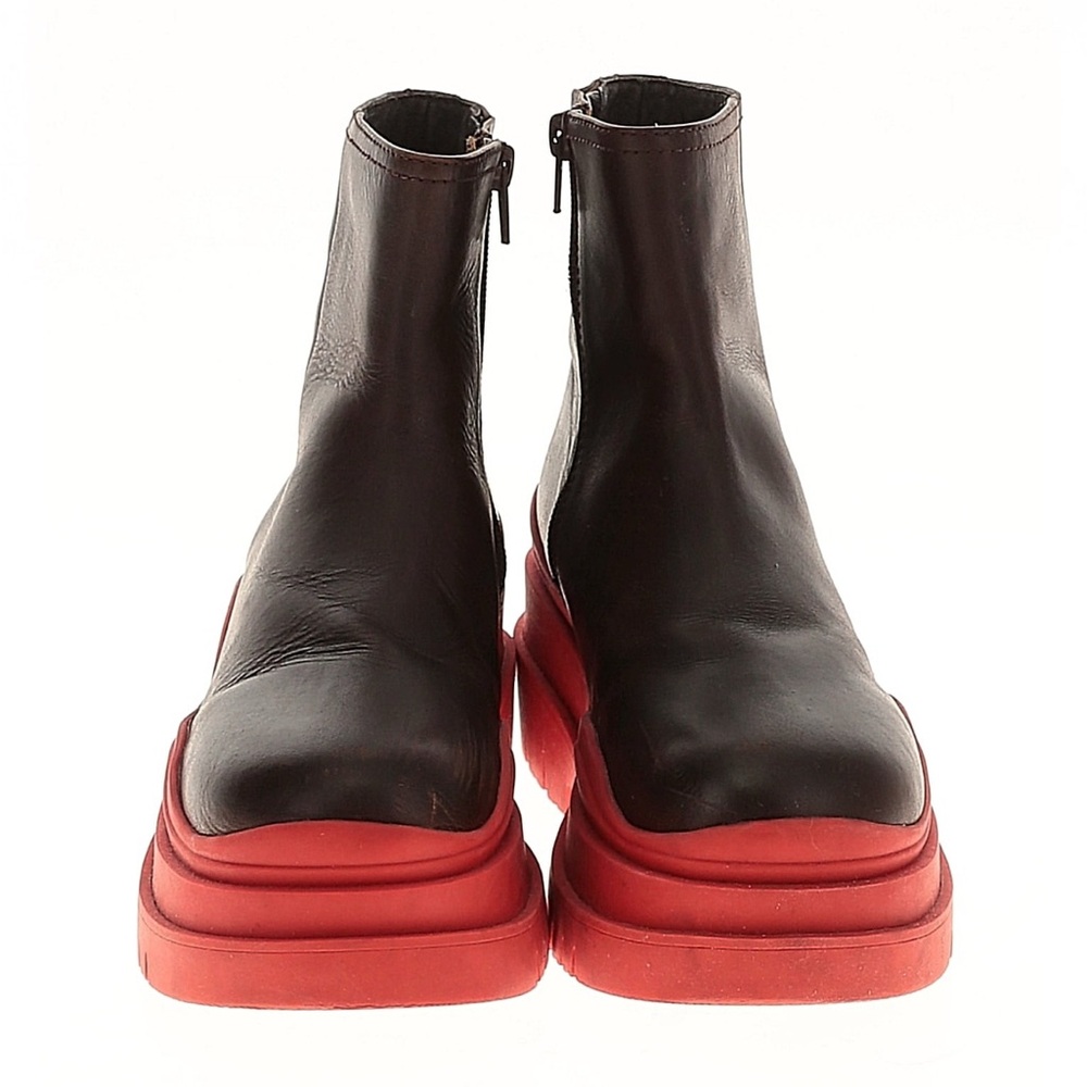 Jeffrey Campbell Brown and Red Boots ***